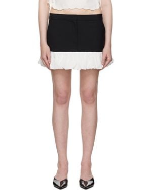 THE GARMENT ブラック＆ホワイト Noah ミニスカート