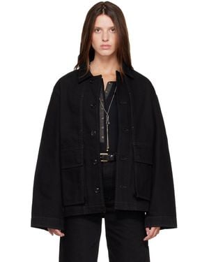 Lemaire Boxy Denim Jacket - Black