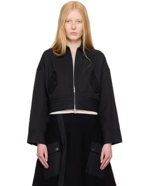 3.1 Phillip Lim Double Zip Convertible Utility Cropped Jacket - Black
