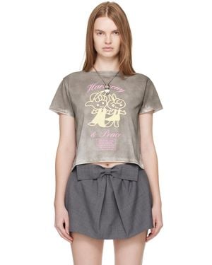 Ashley Williams T-Shirt Gris - Noir