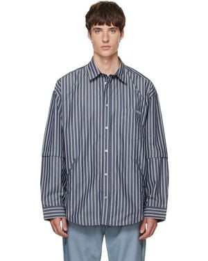 Acne Studios Double-Sleeve Striped Shirt - Blue