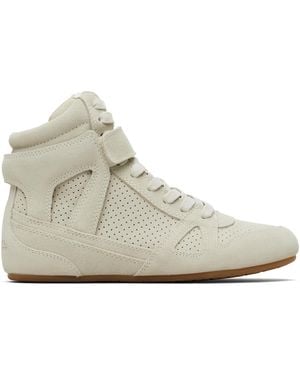 Isabel Marant Taupe Senny High Trainers - Black
