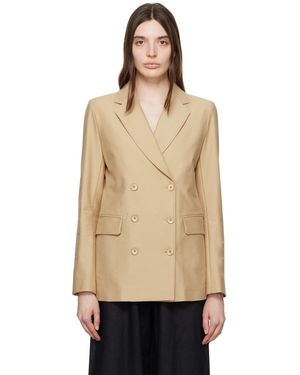 MM by Max Mara Tan Ornella Blazer - Natural