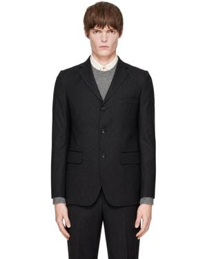 Comme des Garçons Pinstripes Blazer - Black