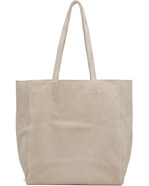 NOTHING WRITTEN Cou Suede Shopper Tote - Natural