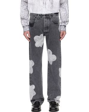 FORMA Bleached Flower Jeans - Black