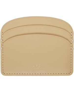 A.P.C. Demi-Lune Card Holder - Natural