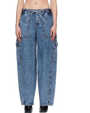 Alaïa Cargo Jeans - Blue