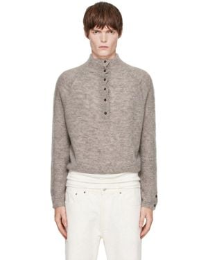 Cordera Baby Alpaca Polo Jumper - Grey