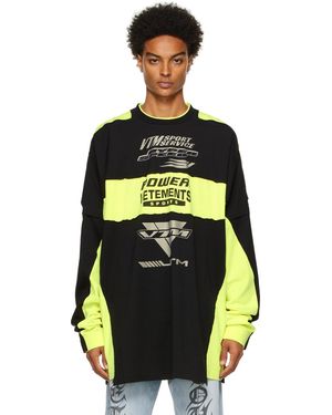 Vetements Motocross Patched Logo Long Sleeve T-shirt - Multicolour