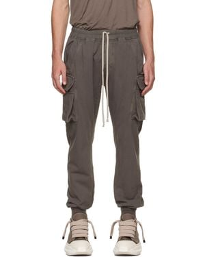 Rick Owens Tower Mastdon Cut Cargo Pants - Gray