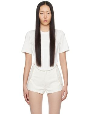 Dion Lee White Corset T-shirt