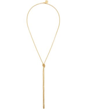 Tom Ford ゴールド ブラス チェーンネックレス - ブラック
