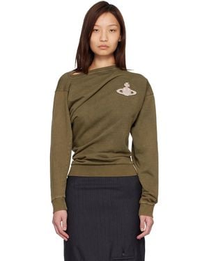 Vivienne Westwood Khaki Ls Hebo Sweatshirt - Multicolour