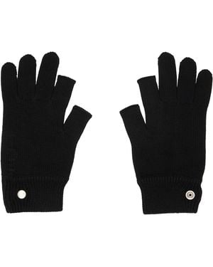Rick Owens Tower Touchscreen Gloves - Black
