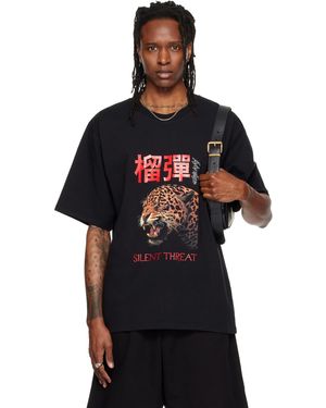 Lu'u Dan Leopard Graphic T-Shirt - Black