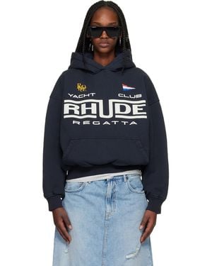 Rhude Regatta Yacht Club' Hoodie - Black