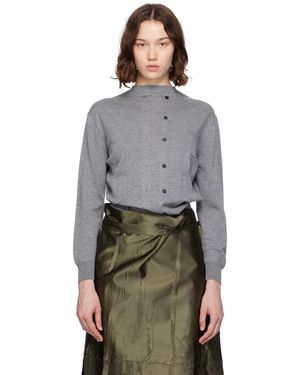 Marie Adam-Leenaerdt Trompe'Oeil Cardigan - Grey