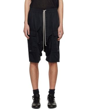 Rick Owens Temple Cargo Pods Shorts - Black
