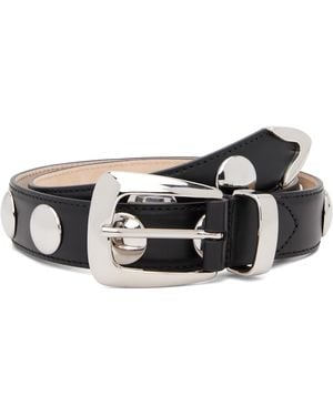 KHAITE Studs Benny Belt - Black