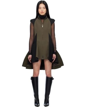 sacaiサカイ★ブラック Matelasse Twill Mix ミニドレス Sacai ブラック Matelasse Twill Mix ミニドレス ブラック | Lyst