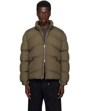 Tom Ford Khaki Ultralight Microfiber Puffer Down Jacket - Brown