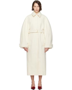 Jacquemus Off- La Casa 'Le Manteau Bari' Coat - Natural