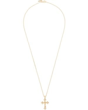 Emanuele Bicocchi Rose Cross Necklace - Metallic
