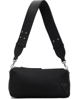Ami Paris Nylon Marcel Bag - Black