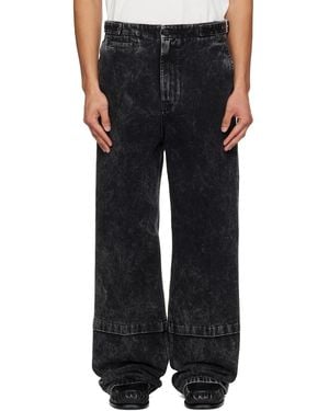 Lanvin Loose Fit Washed Jeans - Black