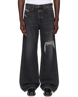 DIESEL Relaxed Low Waist D-Rise Jeans - Black