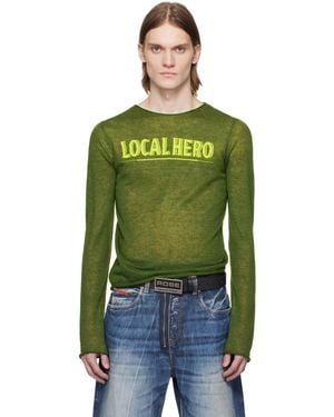 Martine Rose Fine Intarsia Sweater - Green