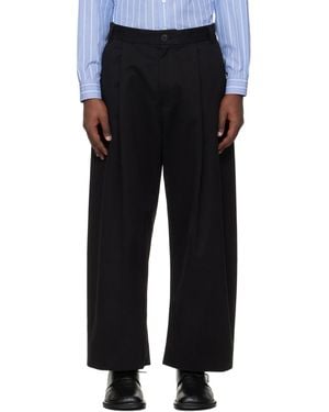 Studio Nicholson Sorte Trousers - Black