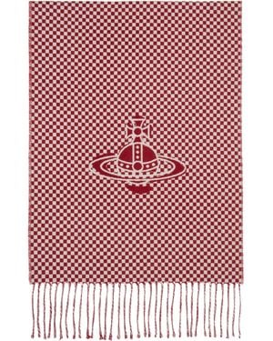 Vivienne Westwood Checkmate Scarf - Red