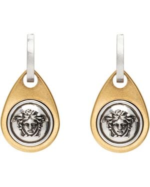 Versace Medusa Earrings - Metallic