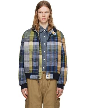 Engineered Garments Enginee Garments Ll Bomber Jacket - Blue
