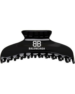 Balenciaga Pince À Cheveux Noire