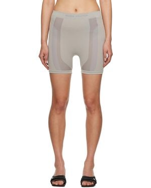 Heron Preston Gray 3d Ribbing Shorts - Multicolor