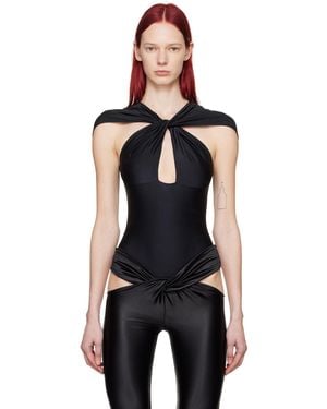 Coperni Twisted Bodysuit - Black