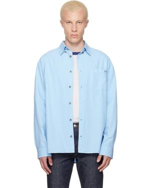 A.P.C. Mateo Logo Shirt - Blue