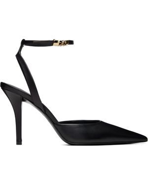 Balmain Leather Strappy Heels - Black