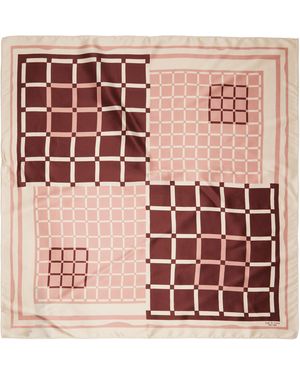 Rag & Bone Foulard Pop Geo Et Rose En Soie