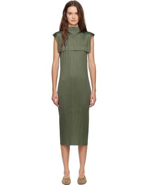 Pleats Please Issey Miyake June Monthly Colours Maxi Dress - Black
