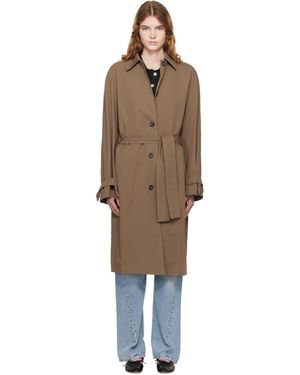 TOTEME Khaki Light Spring Trench Coat - Black