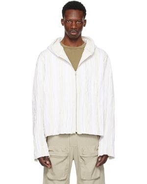 Tondolo Pull À Capuche Bark Blanc Cassé - Noir