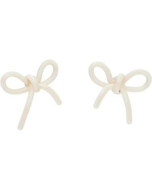 ShuShu/Tong Ssense Exclusive Yvmin Edition Bow Earrings - Black