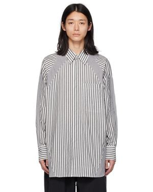 Y's Yohji Yamamoto Striped Shirt - Black