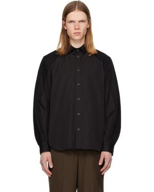 Sacai Poplin Shirt - Black