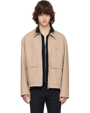 Courreges 2-Pocket Zipped Cotton Jacket - Black