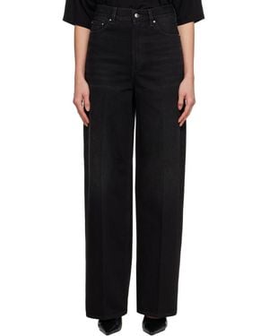 TOTEME Wide Leg Jeans - Black